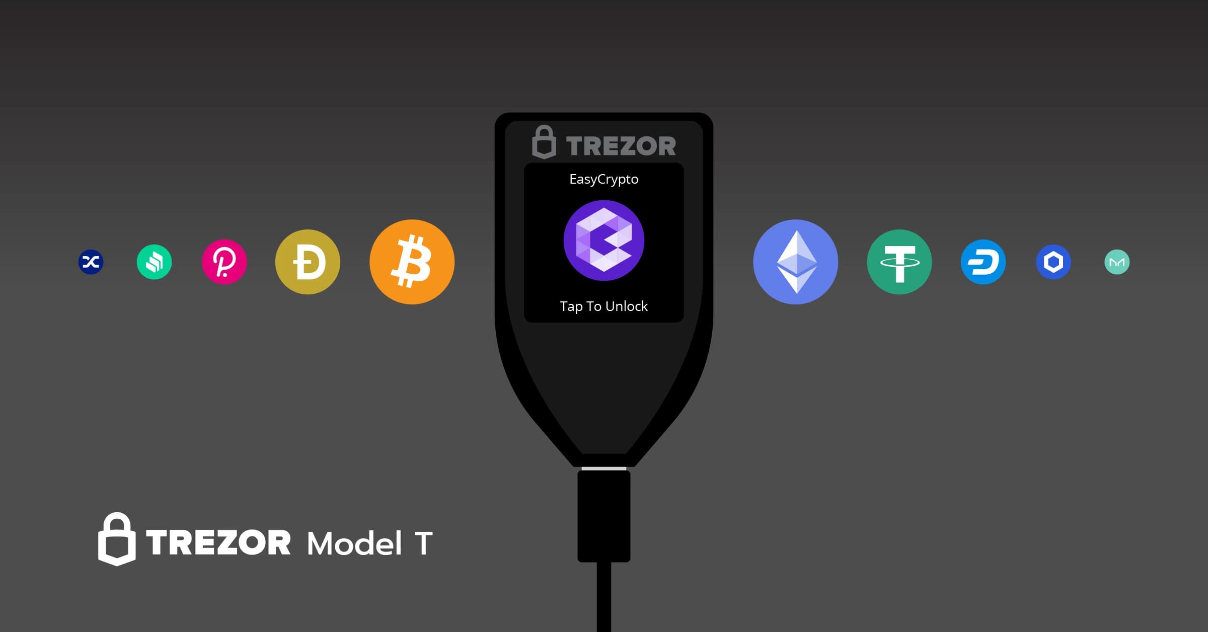 Trezor Model T device